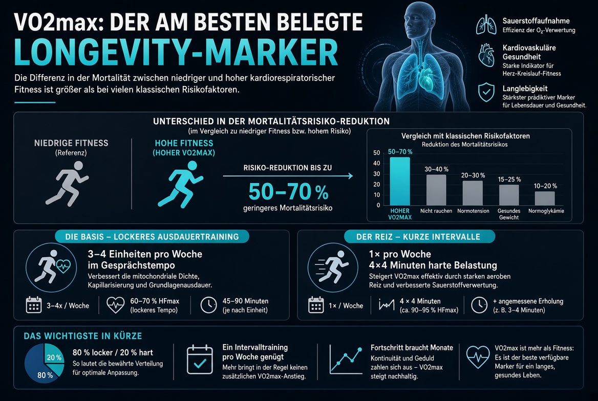 VO2max: Der am besten belegte Longevity-Marker