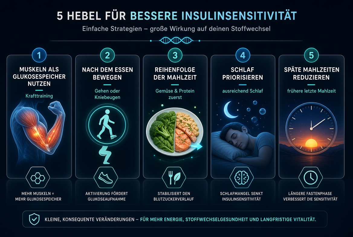 Insulinsensitivität verbessern: Die 5 wirksamsten Hebel